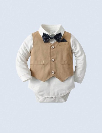 Compleu Shein Kids, alb/maro