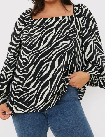 Bluza IN THE STYLE, alb/negru