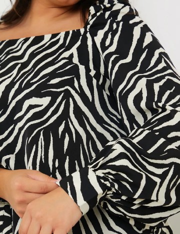 Bluza IN THE STYLE, alb/negru