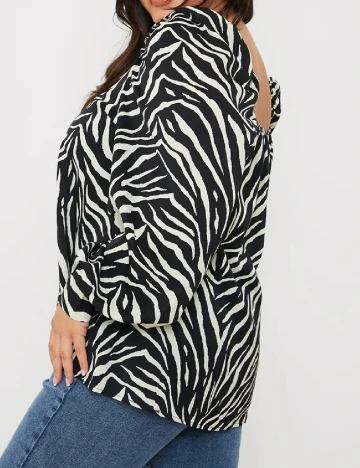 Bluza IN THE STYLE, alb/negru