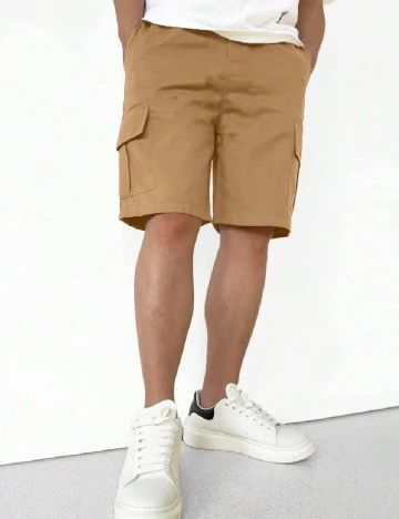 Pantaloni scurti Shein Kids, maro