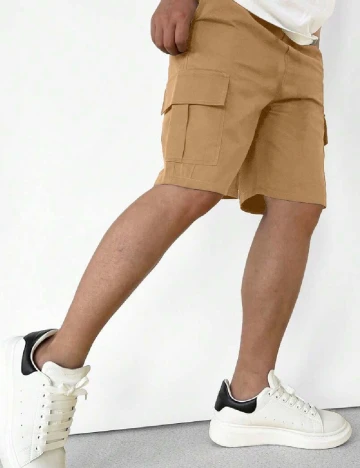 Pantaloni scurti Shein Kids, maro
