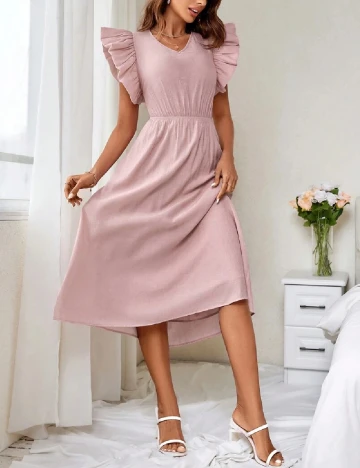 Rochie medie SHEIN, roz
