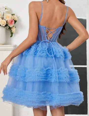 Rochie scurta SHEIN, albastru