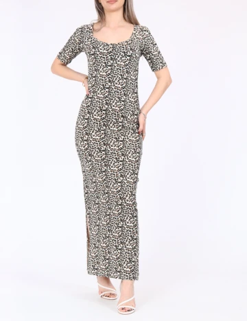 Rochie lunga Jacqueline de Yong, animal print