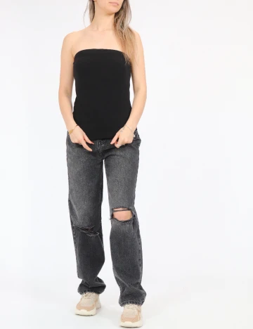 Top Jacqueline de Yong, negru