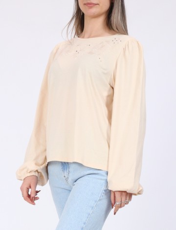 Bluza Jacqueline de Yong, crem