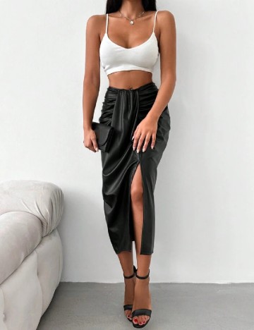 
						Fusta SHEIN, negru