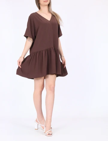 Rochie scurta Noisy May, maro Maro