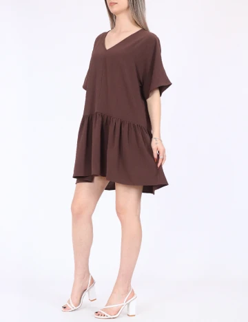 Rochie scurta Noisy May, maro Maro