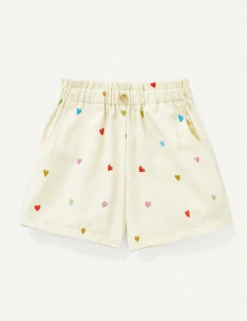 Pantaloni scurti Shein Kids, galben