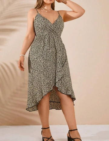 Rochie medie SHEIN CURVE, crem