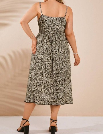 Rochie medie SHEIN CURVE, crem