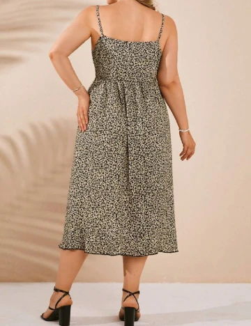Rochie medie SHEIN CURVE, crem