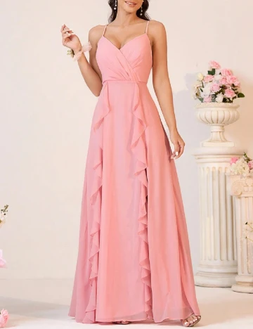 Rochie lunga SHEIN, roz Roz