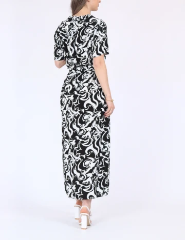 Rochie medie Vero Moda, alb/negru Negru
