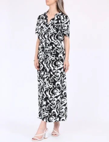 Rochie medie Vero Moda, alb/negru Negru