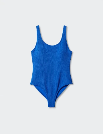 Costum de baie Mango Violeta, albastru