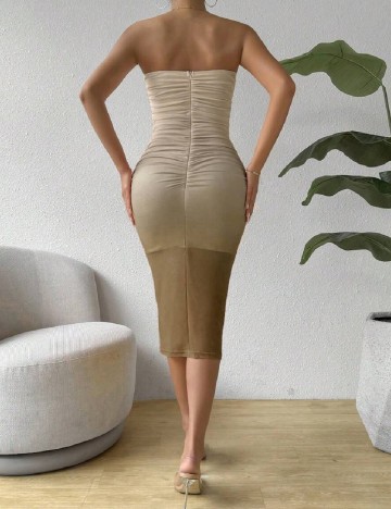 Rochie medie SHEIN, bej