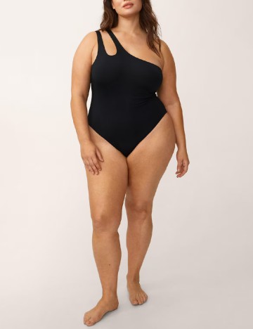 Costum de baie Mango Violeta, negru
