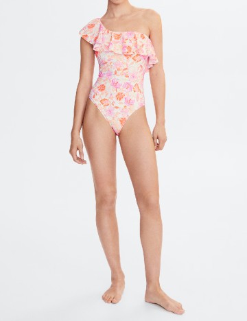 
						Costum de baie Mango, floral print