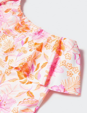 Costum de baie Mango, floral print