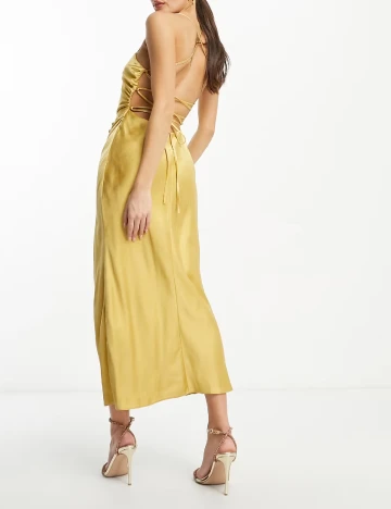 Rochie lunga ASOS, auriu Galben