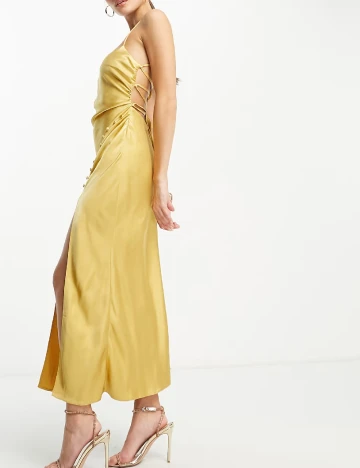 Rochie lunga ASOS, auriu Galben
