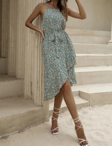 Rochie scurta SHEIN, verde