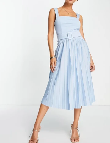 Rochie medie ASOS, albastru