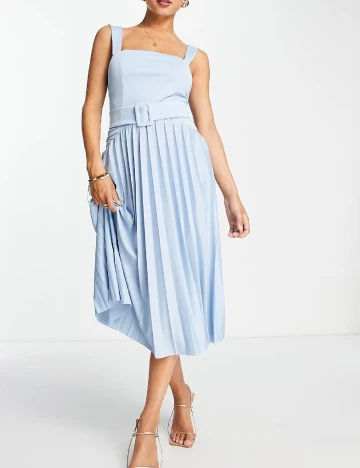 Rochie medie ASOS, albastru