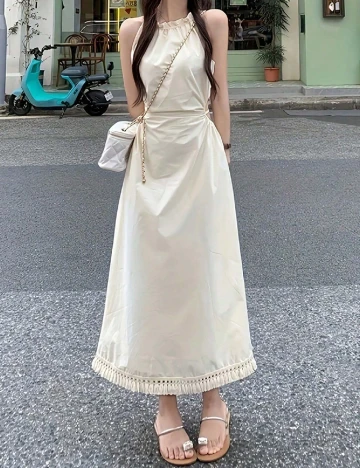 Rochie medie SHEIN, crem
