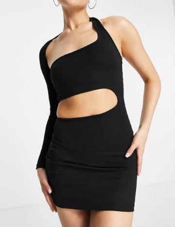 Rochie scurta Rebellious, negru Negru