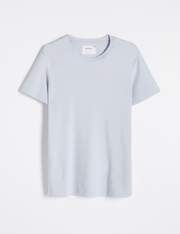 Tricou Reserved, albastru pal
