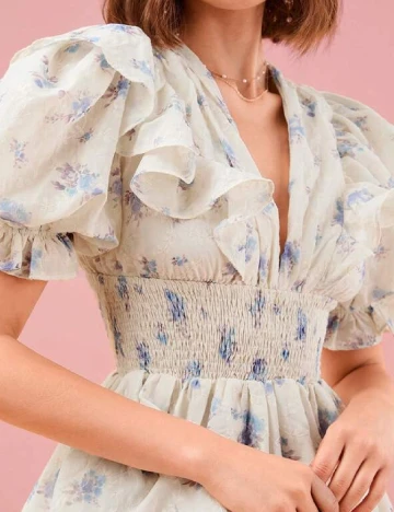 Rochie scurta SHEIN, crem Crem