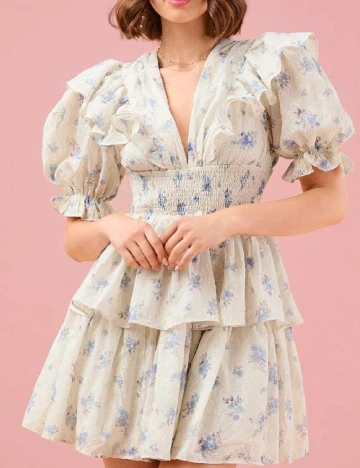 Rochie scurta SHEIN, crem Crem