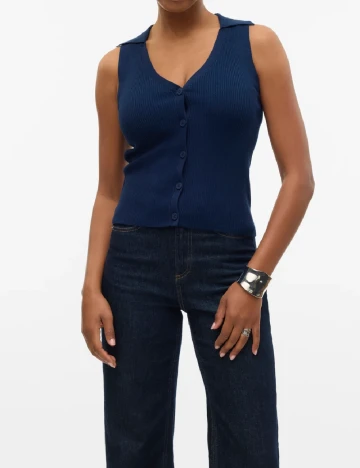 Top Vero Moda, bleumarin Albastru