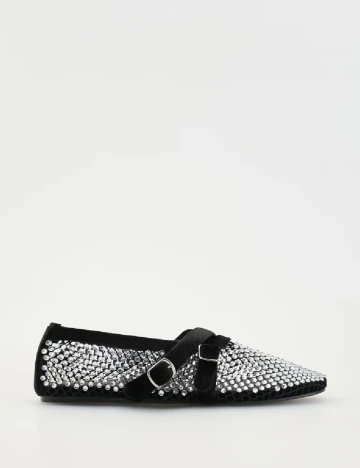 Balerini Reserved, negru/gri Negru