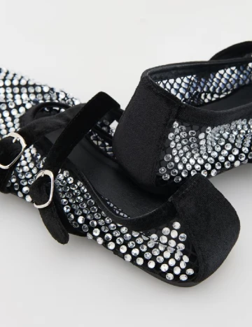 Balerini Reserved, negru/gri Negru