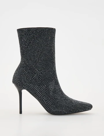 Botine Reserved, negru Negru
