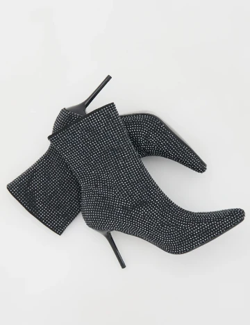 Botine Reserved, negru Negru