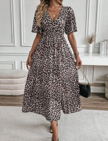 Rochie lunga SHEIN, animal print Animal print