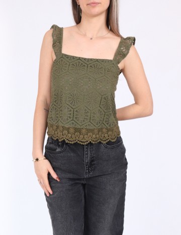 Top Vero Moda, verde