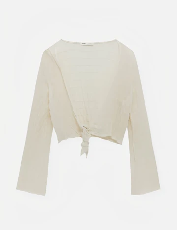 Bluza Pull&Bear, ecru
