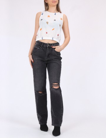 Top Vero Moda, alb