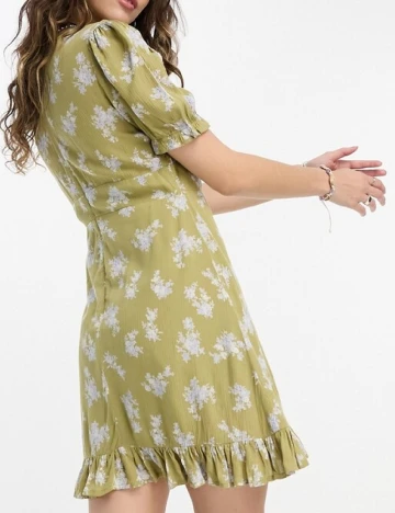 Rochie scurta Reclaimed Vintage, verde