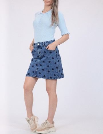 
						Fusta Vero Moda, albastru