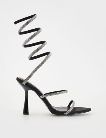 Sandale Reserved, negru/gri
