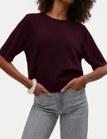 Bluza Oversize Vero Moda, pruna