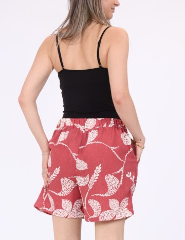Pantaloni scurti Vero Moda, rosu